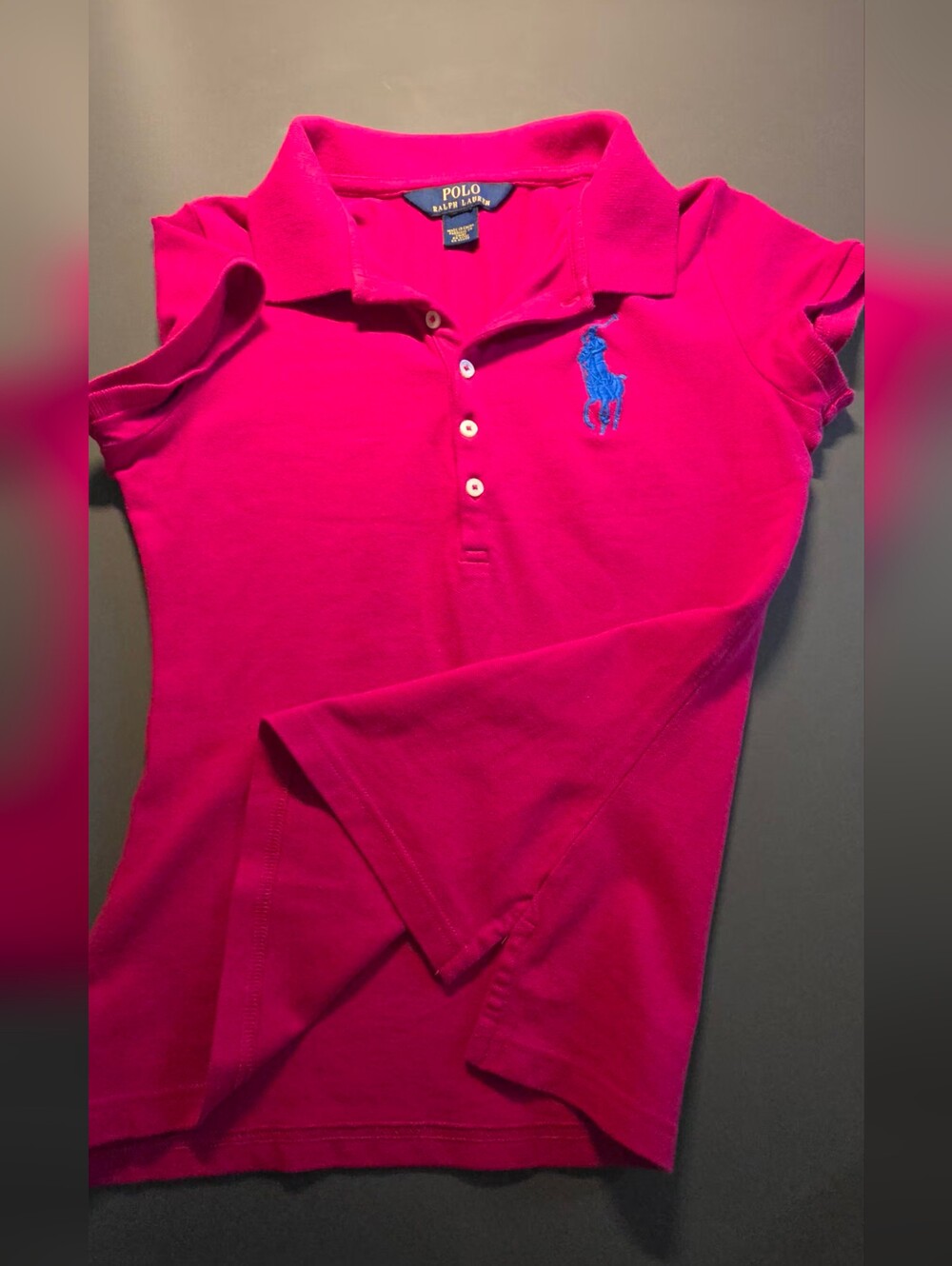Ralph Lauren Polo Short Sleeve Pink Polo Shirt
